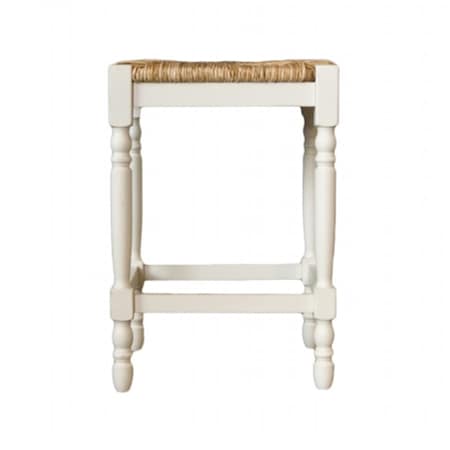 Carolina Chair & Table Carolina RTA Covington Rush Seat Stool- 24 Inch High Finish 2662-RTA-MW